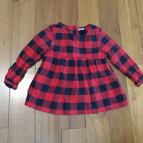 Carter's Other - Carters Red Buffalo Plaid Blouse